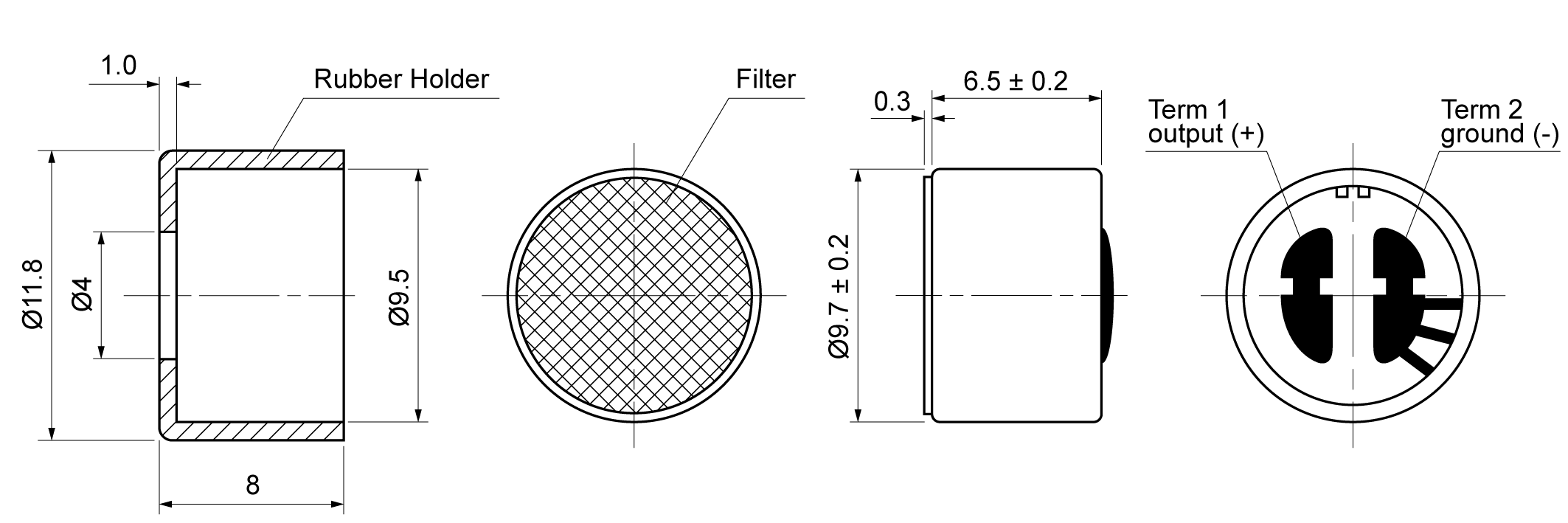 CMO9765-4510-442S-H Mechanical Drawing